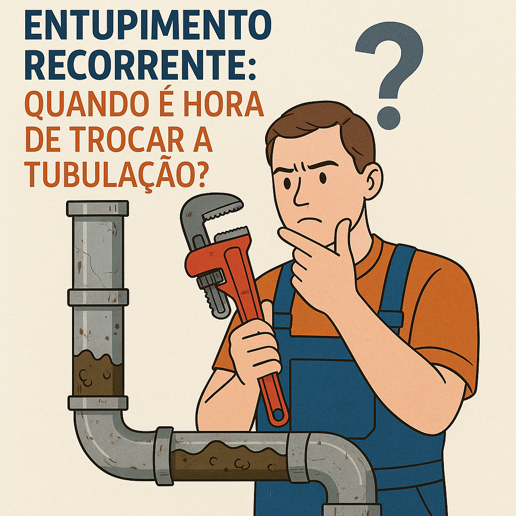 ENTUPIMENTO RECORRENTE: QUANDO É HORA DE TROCAR A TUBULAÇÃO?