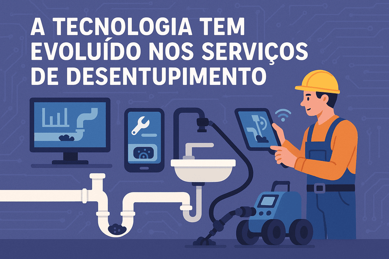 A TECNOLOGIA TEM EVOLUÍDO NOS SERVIÇOS DE DESENTUPIMENTO