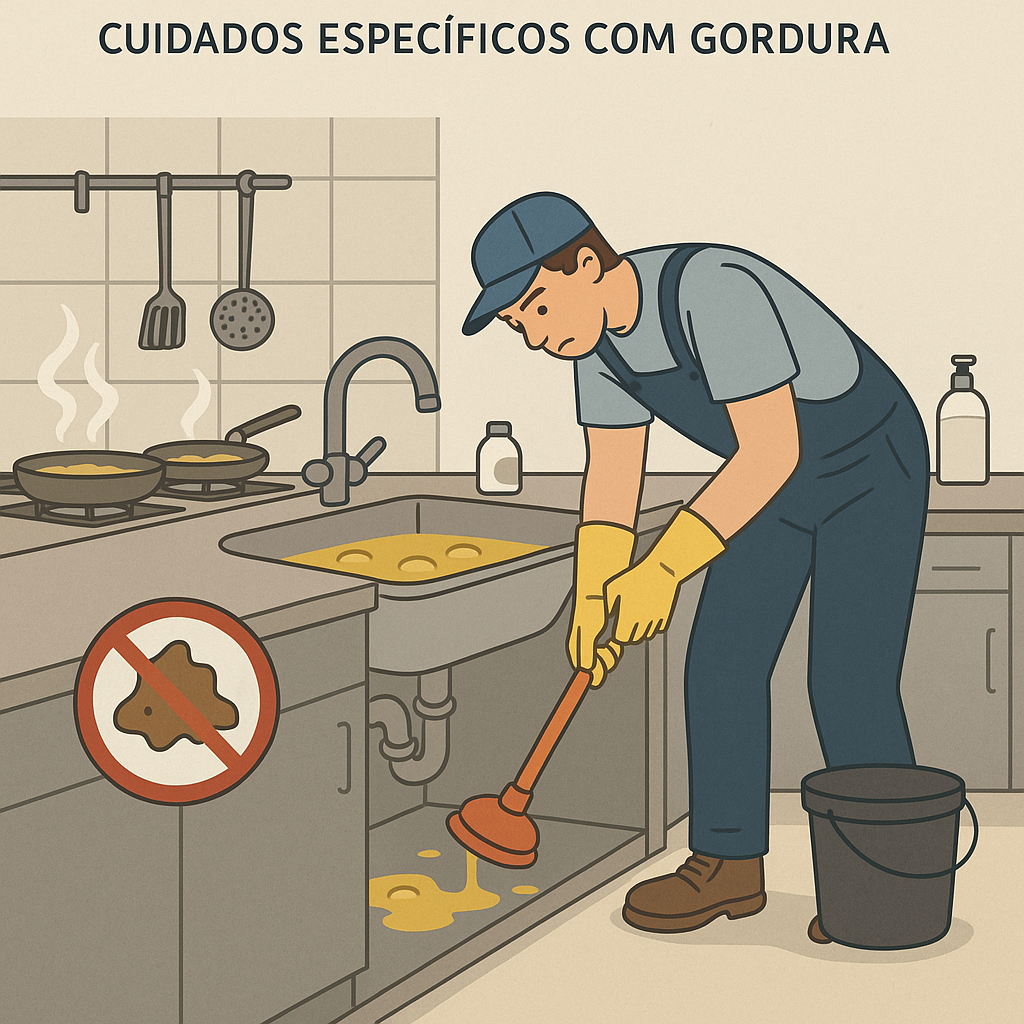 DESENTUPIMENTO EM RESTAURANTES: CUIDADOS ESPECÍFICOS COM GORDURA