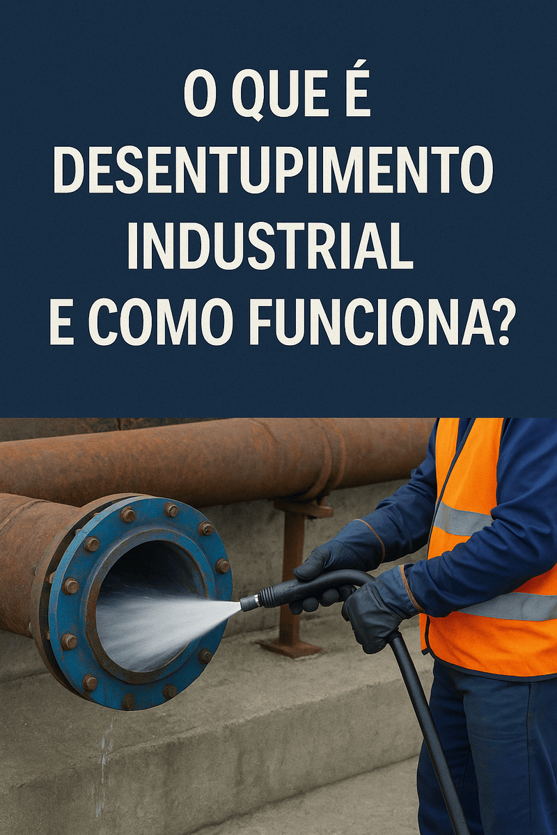 O QUE É DESENTUPIMENTO INDUSTRIAL E COMO FUNCIONA?