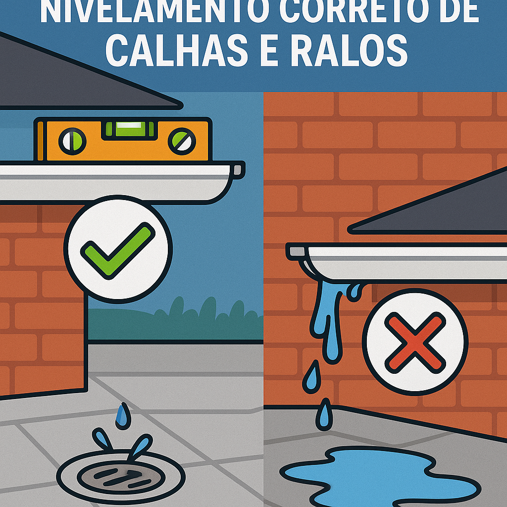 A IMPORTÂNCIA DO NIVELAMENTO CORRETO DE CALHAS E RALOS