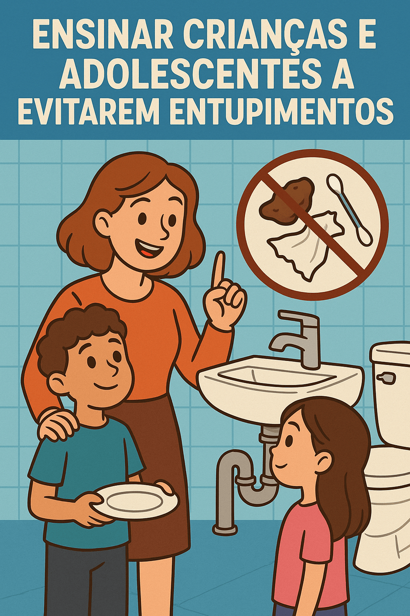 ENSINAR CRIANÇAS E ADOLESCENTES A EVITAREM ENTUPIMENTOS