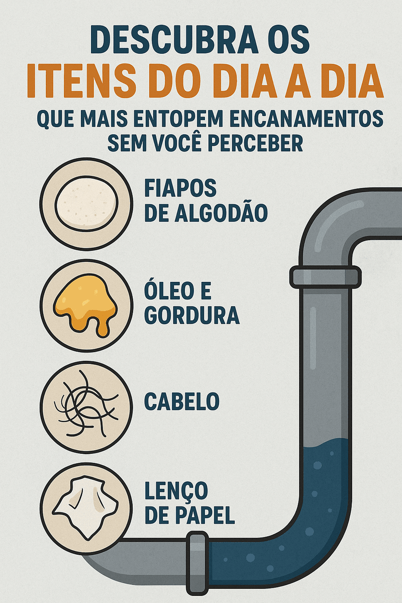 ITENS DO DIA A DIA QUE MAIS ENTOPEM ENCANAMENTOS SEM VOCÊ PERCEBER