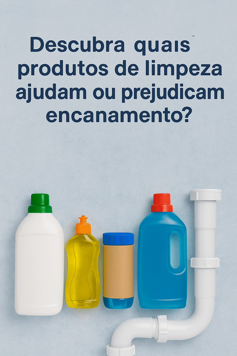 QUAIS PRODUTOS DE LIMPEZA AJUDAM OU PREJUDICAM O ENCANAMENTO?